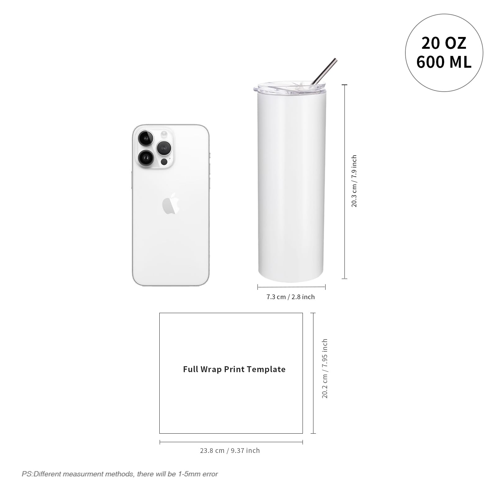 PYD Life tumbler with slide lid and metal straw for on-the-go use