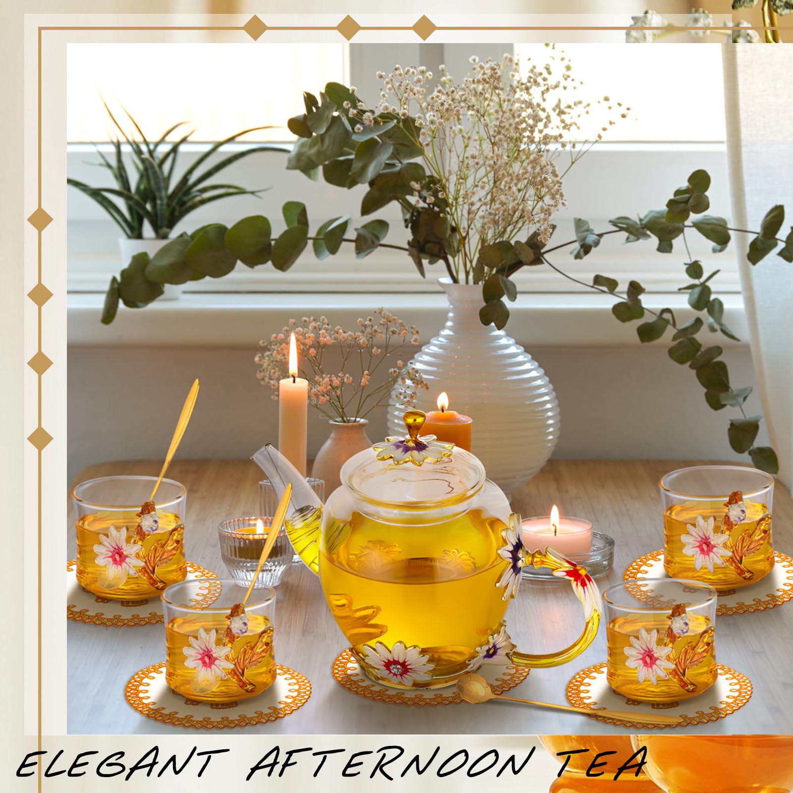 PYQTH borosilicate glass teapot showing durability for everyday tea