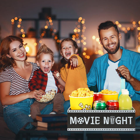 PYQTH Movie Night Tray fits on countertops or coffee tables for gatherings.
