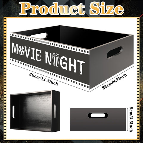 PYQTH Movie Night Tray with 'Movie Night' print adds ritual and home theater charm.