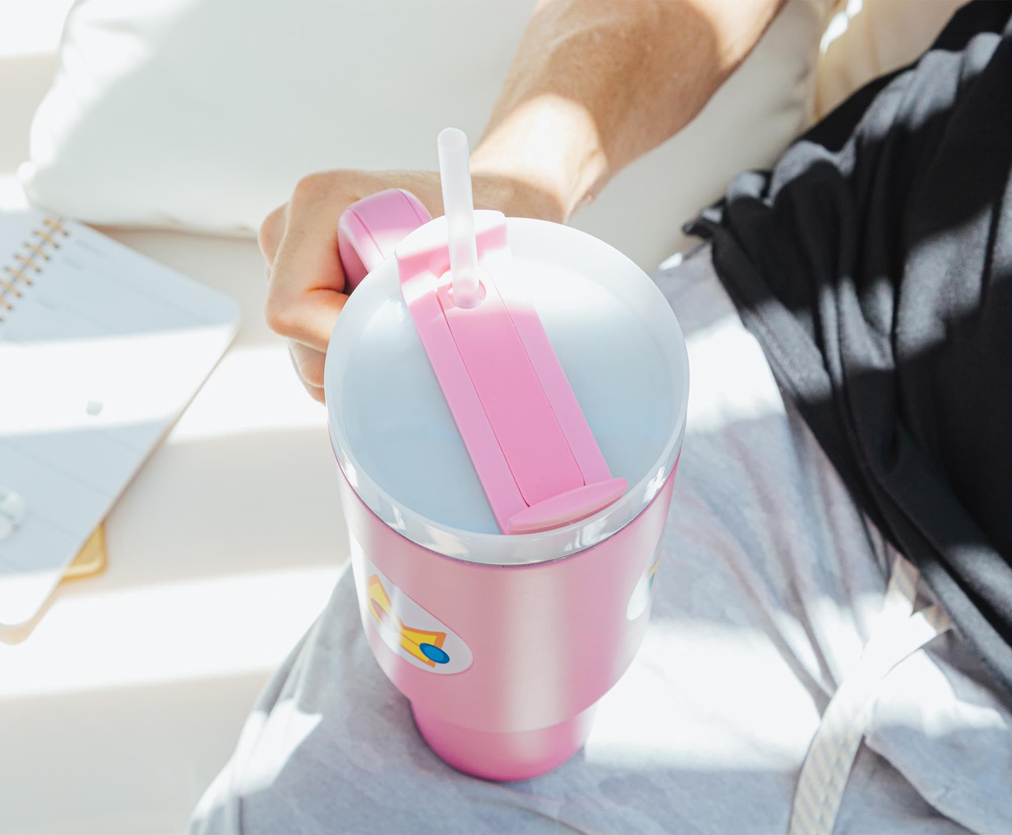 40-ounce capacity perfect for long sessions on the go