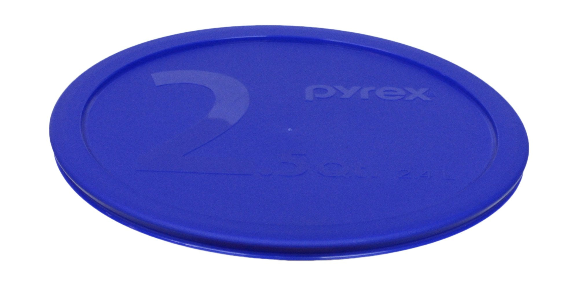 Pyrex 325-PC blue lid on a 2.5qt bowl delivers secure storage.