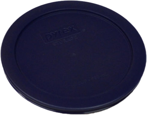 Pyrex 7200-PC blue lid back view ideal for fridge storage and quick cleanup.