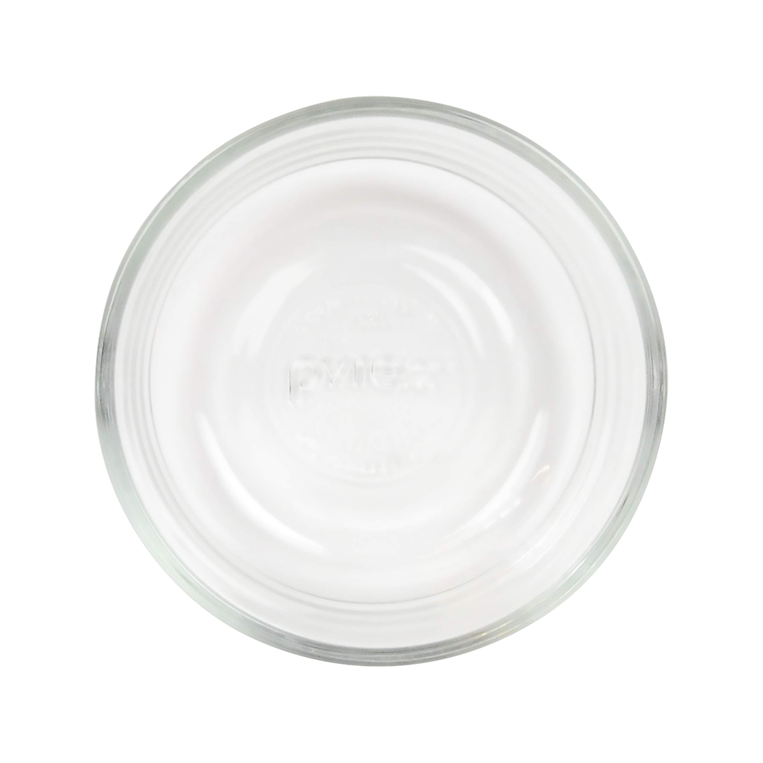 Pyrex 7202 1-cup glass bowl with lid ready for fridge storage