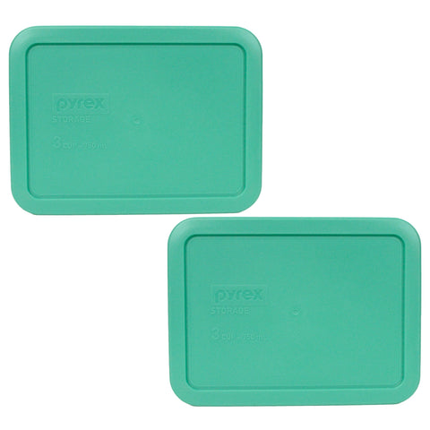 Pyrex 7210-PC green 3-cup lid for rectangular containers keeps leftovers fresh