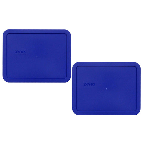 Pyrex 7211-PC cobalt blue lid fits 6-cup dish, keeps leftovers fresh in fridge