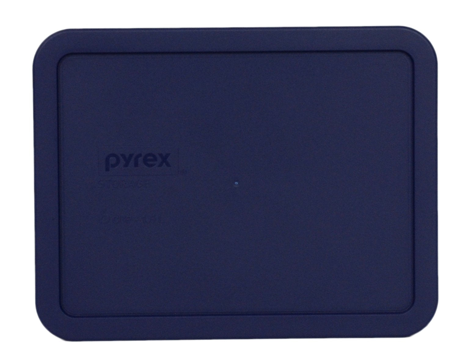Pyrex 7211-PC blue lid back view highlights durable seal for freezer storage