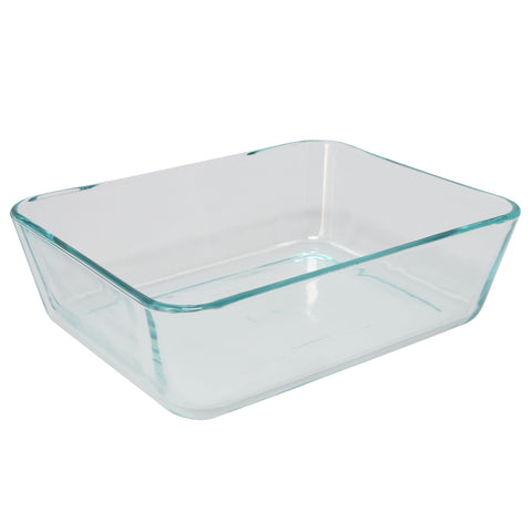 Pyrex 7212 glass dish inside refrigerator for fresh portions