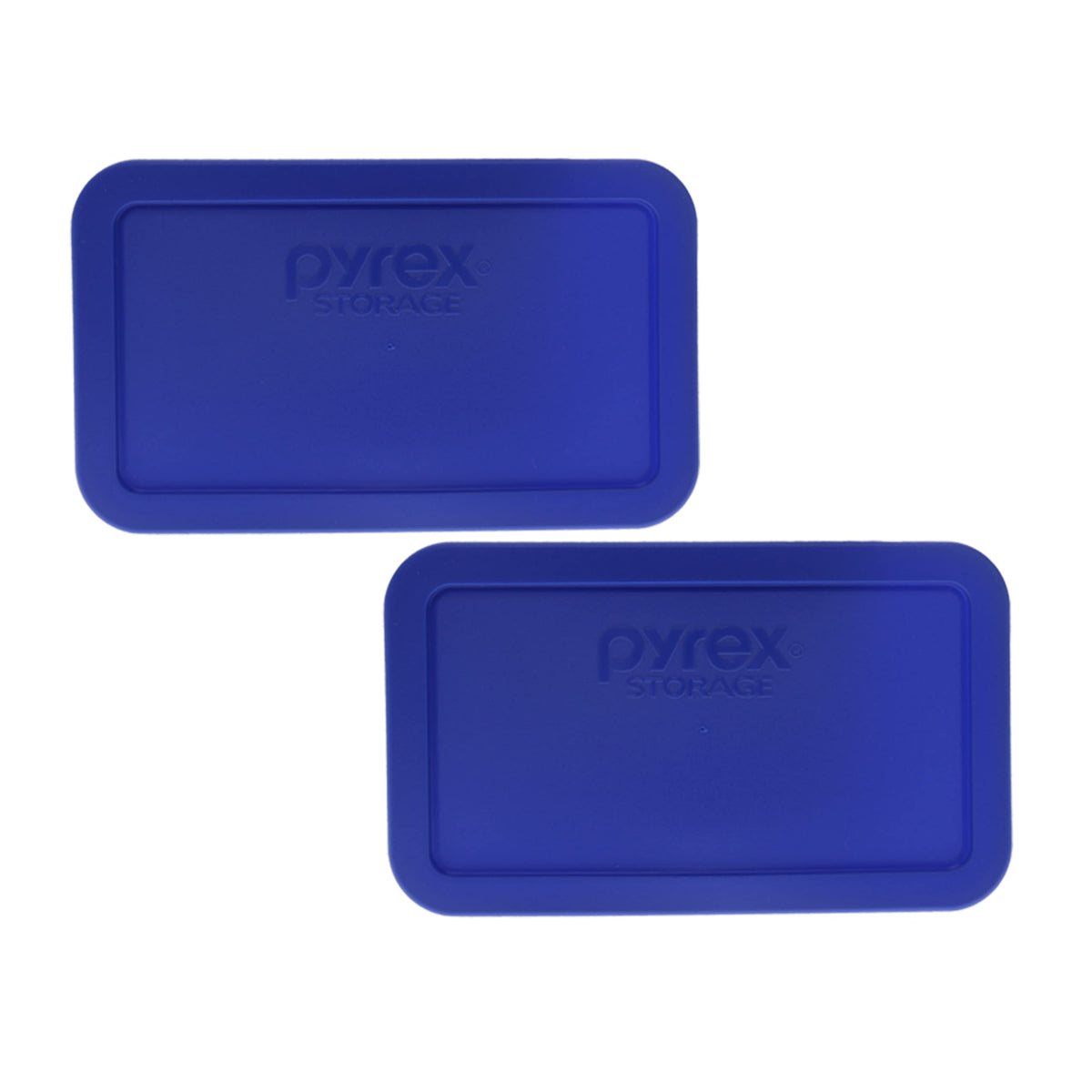 Pyrex 7214-PC cadet blue lids pack provides secure seal for 4.8-cup containers.