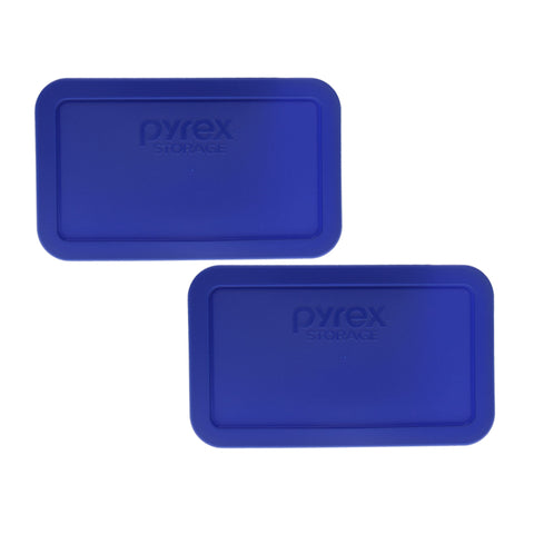Pyrex 7214-PC cadet blue lids pack provides secure seal for 4.8-cup containers.