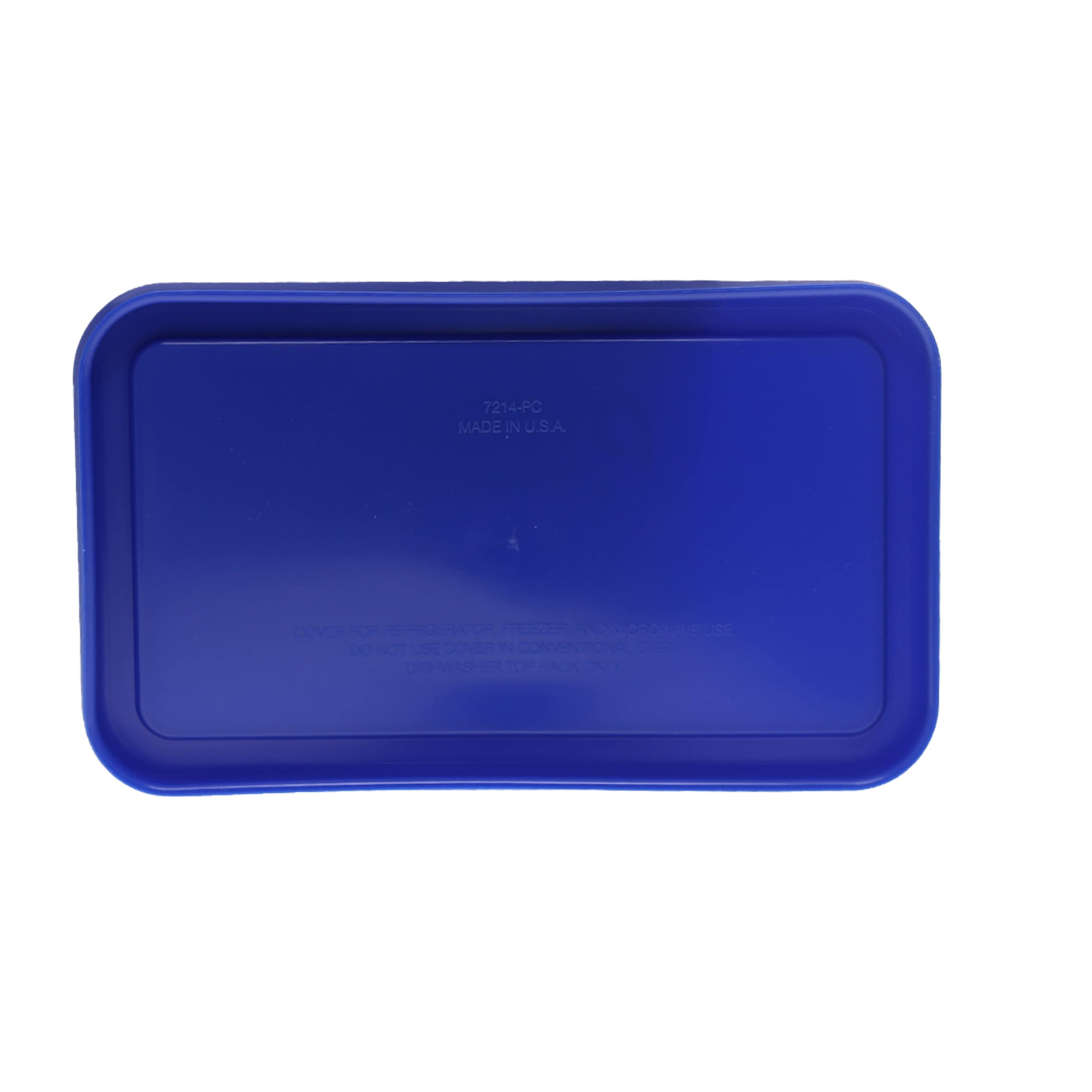 Two-pack Pyrex 7214-PC lids ready for fridge or freezer storage.
