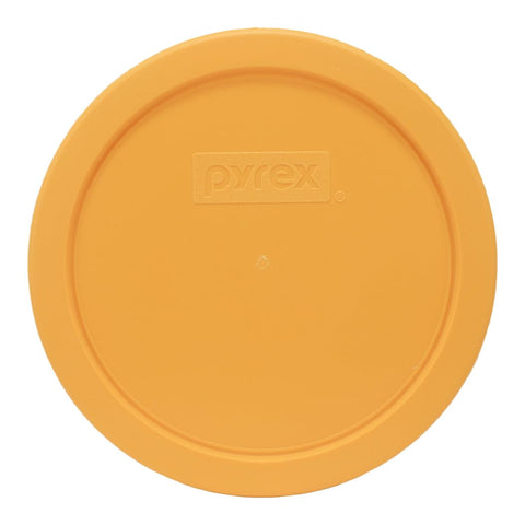 Pyrex 7401-PC lemon-drop lid on top rack, dishwasher-safe for easy cleaning.