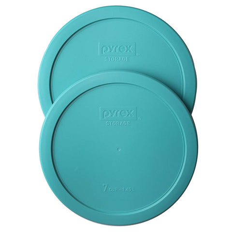Pyrex 7402-PC turquoise lid on a bowl helps keep leftovers fresh.