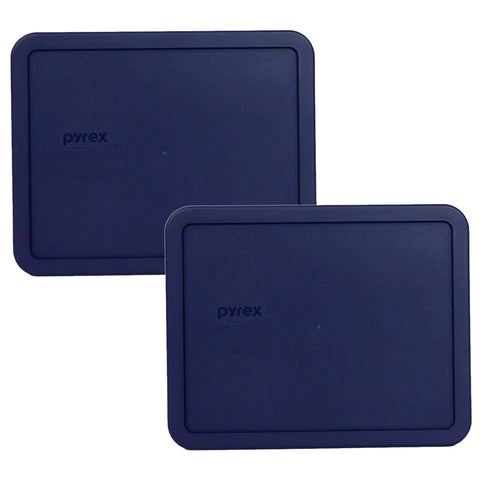 Pyrex blue lid for 11-cup rectangle dish enhances reusable storage
