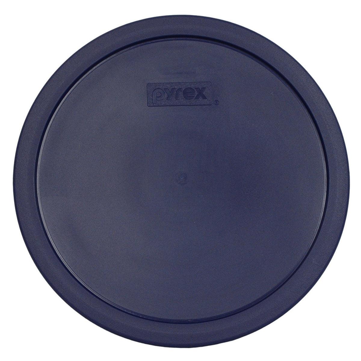 Pyrex blue plastic lid for 7403 10-Cup round bowl keeps leftovers fresh in fridge.
