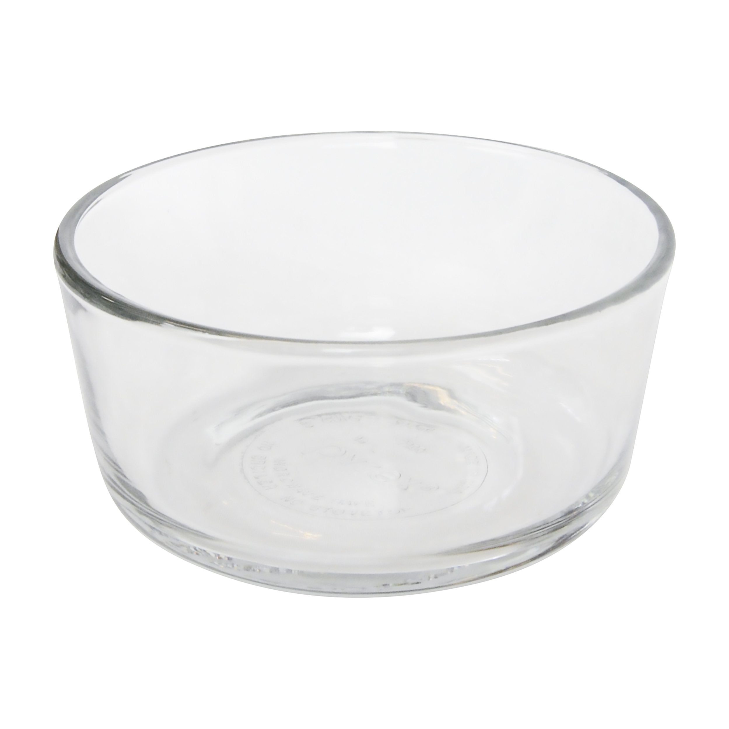Pyrex glass bowls in fridge offer organized, safe cold storage.
