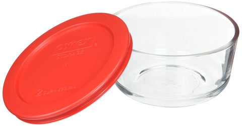 Pyrex red lids provide a secure seal and dishwasher-safe convenience.