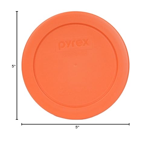 USA-made Pyrex orange lid pack for multiple bowls and replacements