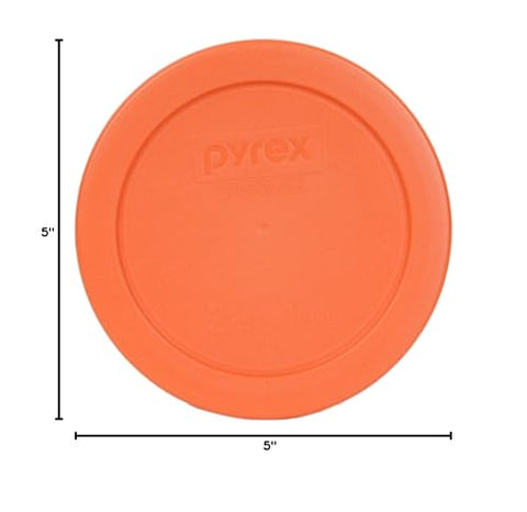 USA-made Pyrex orange lid pack for multiple bowls and replacements