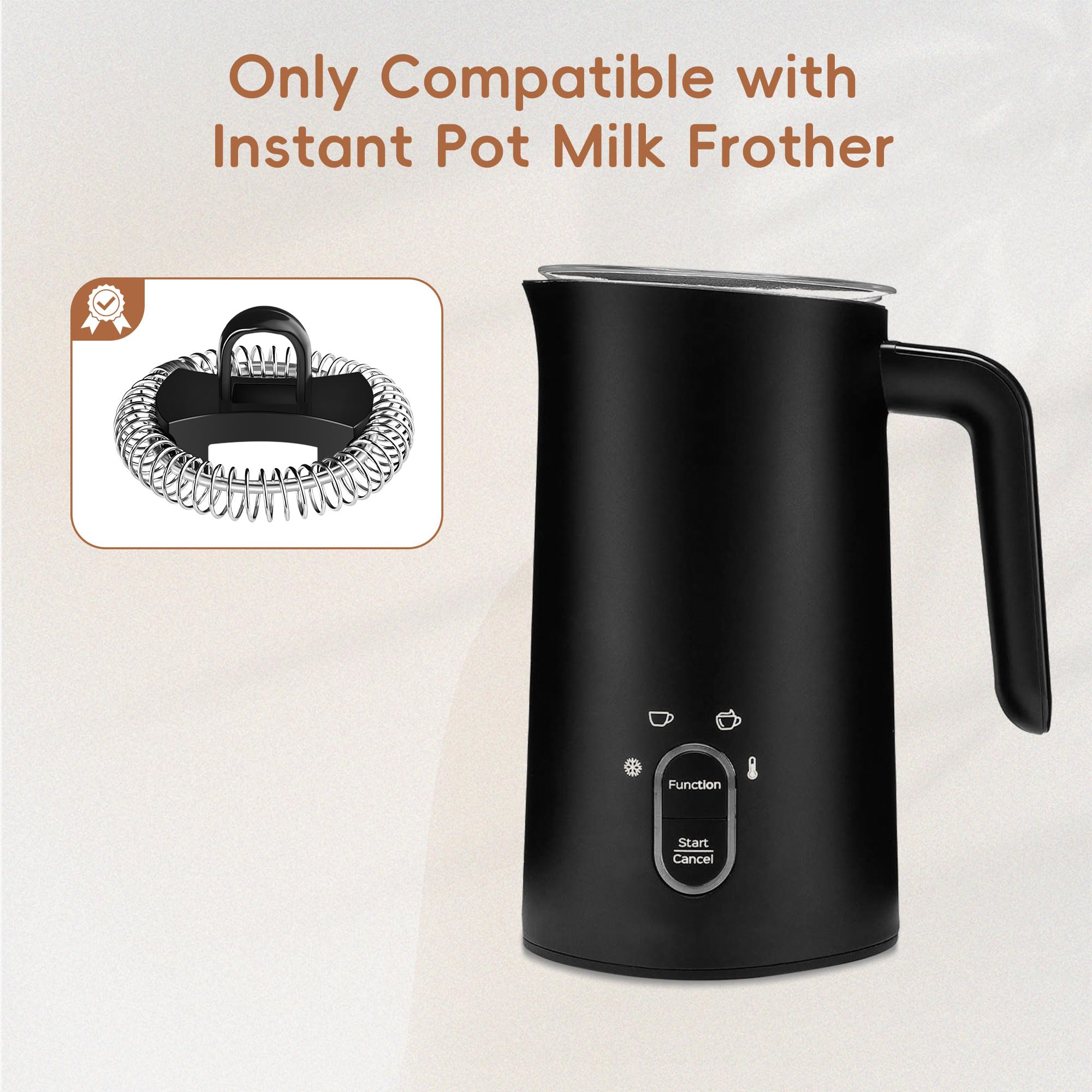 Pyxcxm stainless steel whisk for Instant Pot frother delivers smooth texture