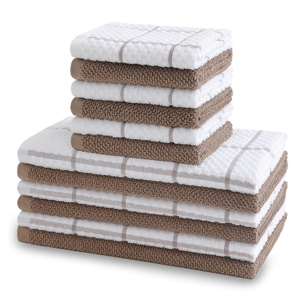 QAJ kitchen towels 16x25 inch, soft and absorbent for quick spill cleanup.
