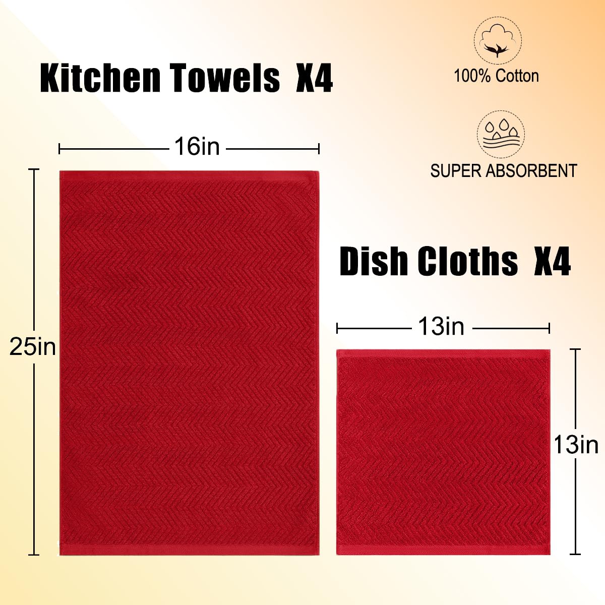 QAJ wave-pattern towels boost absorbency for smoother spill cleanup.