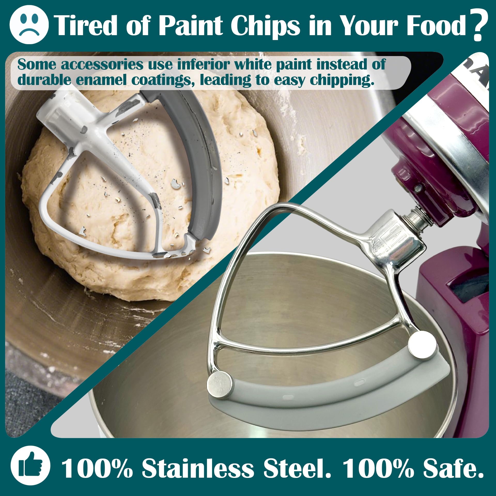 qAp Quality Art Practical FEB5 silicone edge blades for easy scraping and bowl coverage