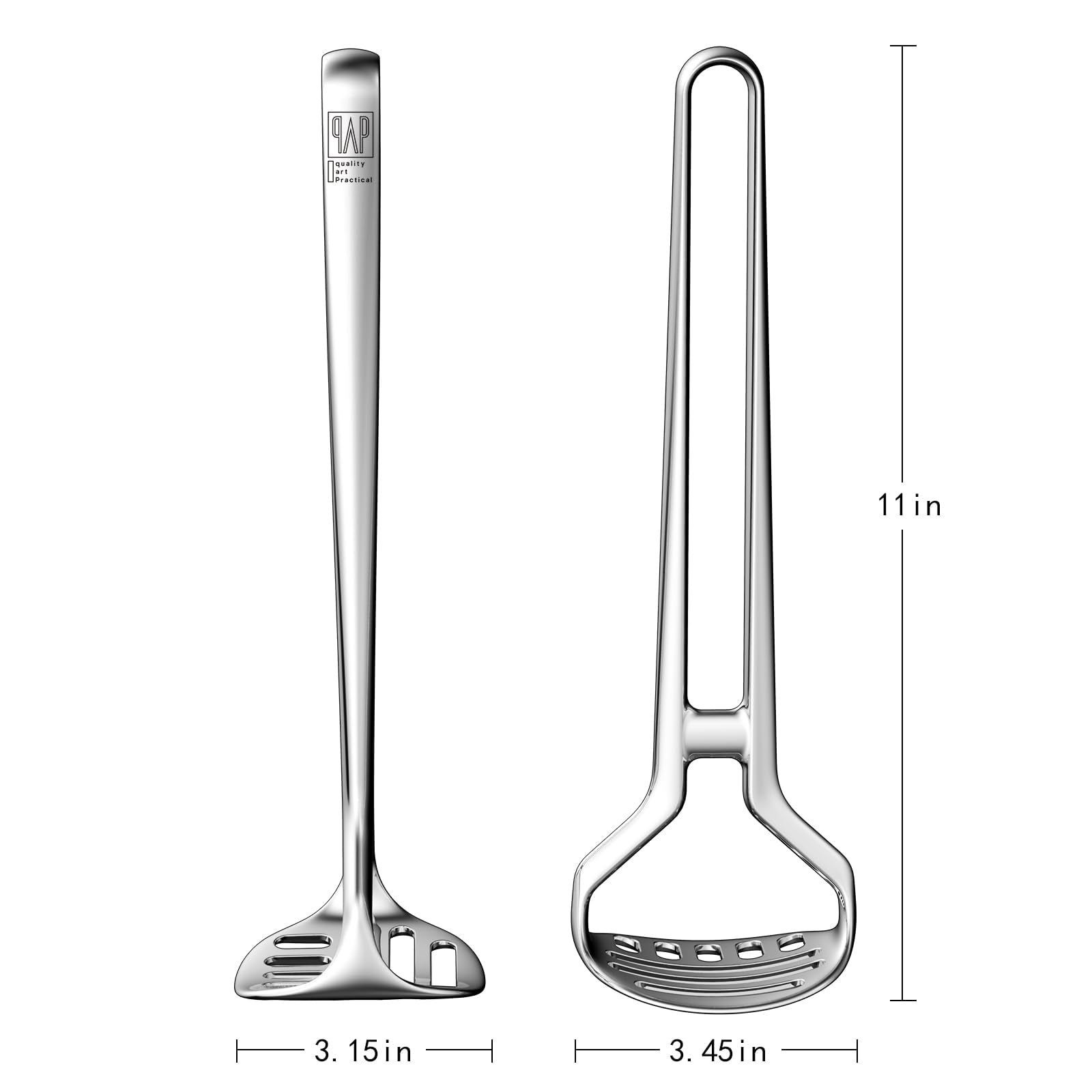 qAp Quality Art Practical hand-polished finish for easy cleanup after use.