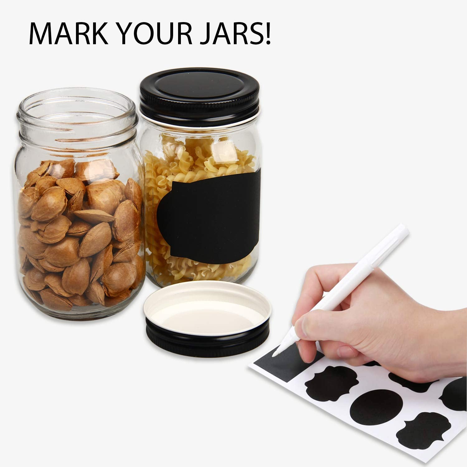 QAPPDA Mason Jars airtight seal keeps contents fresh