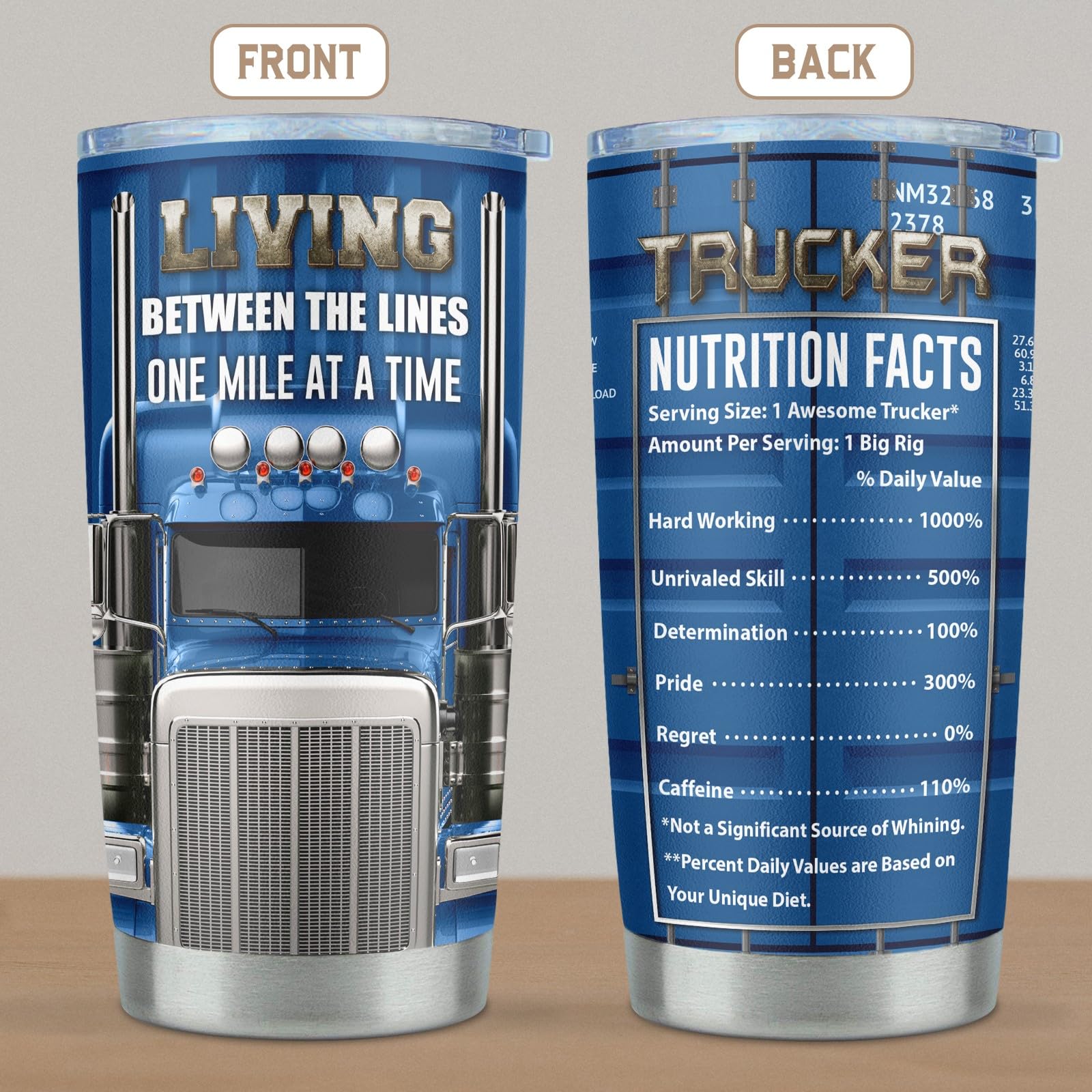 Qatdey office coffee or road trip companion tumbler supports daily hydration.