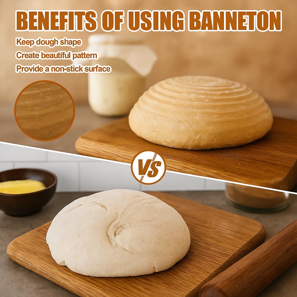Qavinch proofing basket liner for easy nonstick dough release