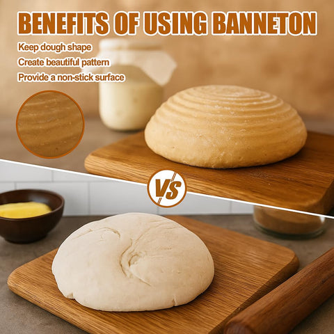 Qavinch proofing basket liner for easy nonstick dough release