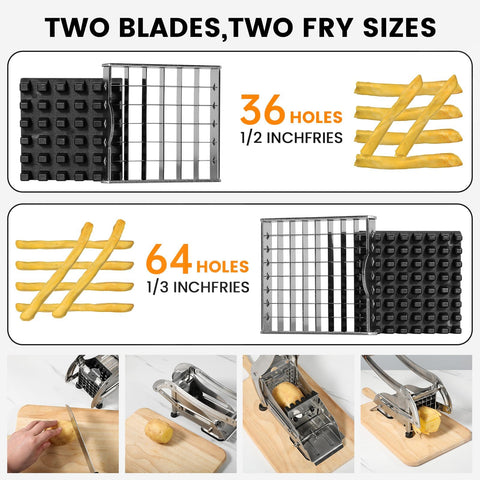 QBGSFSYG non-slip suction base keeps the slicer steady on countertops.