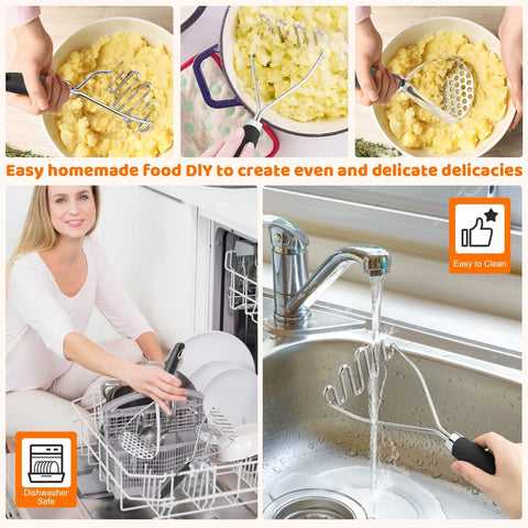 Qbily kitchen tool with suspended design for space-saving storage.