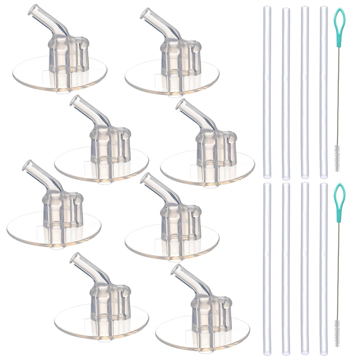 QBoyi replacement silicone straws for Thermos Funtainer 12oz F401, durable and easy to clean.