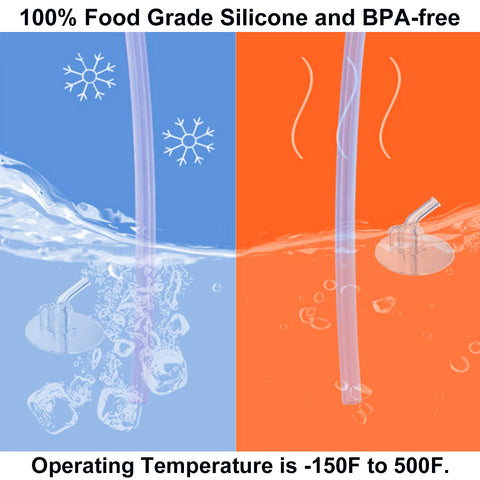 QBoyi 8mm outer, 6mm inner silicone straw for smooth sipping.