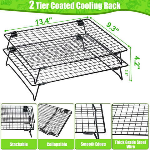 QCCTPUU cooling rack promotes rapid air circulation for fast cooling.