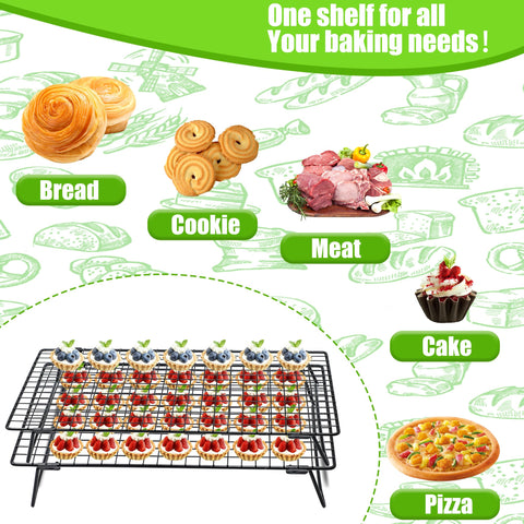 QCCTPUU dishwasher-safe rack easy to clean after baking.