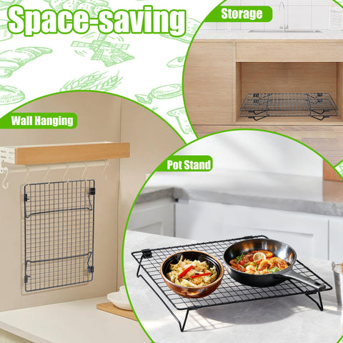 QCCTPUU rack doubles as roasting vegetables shelf.