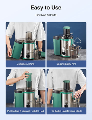 QCen BPA-free stainless assembly supports hygienic juice