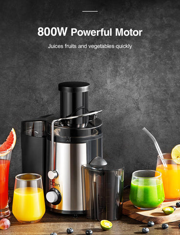 QCen detachable parts simplify cleaning after juicing.
