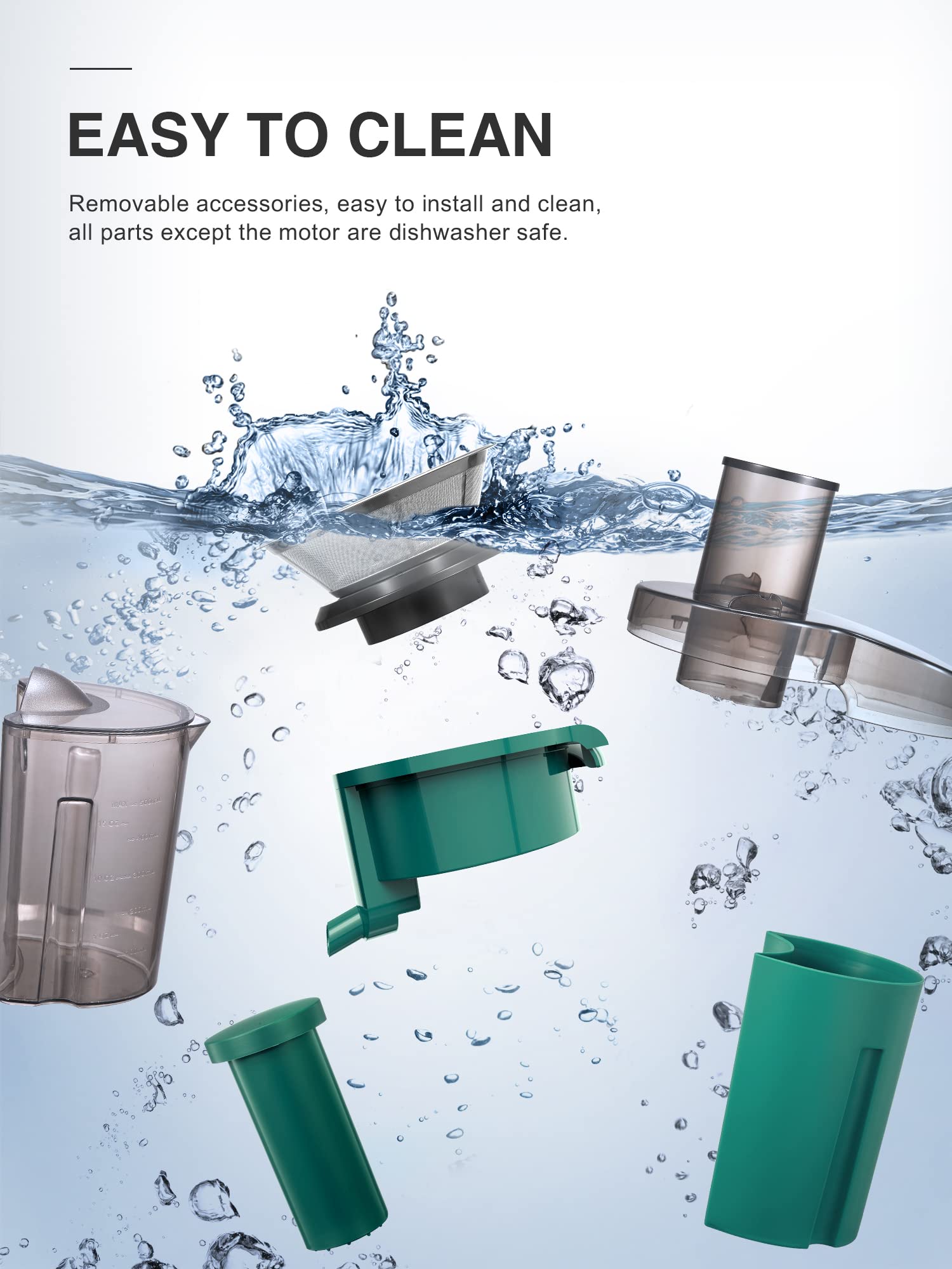 QCen easy-clean detachable parts simplify cleanup