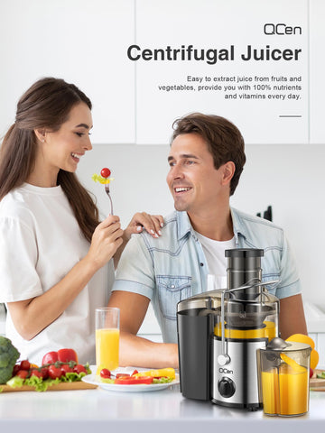 QCen Juicer Filter Basket removal ensures easy maintenance.