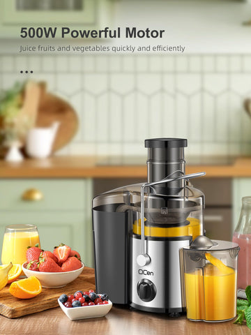 QCen Juicer Safety Locking Arm enhances safe operation during use.