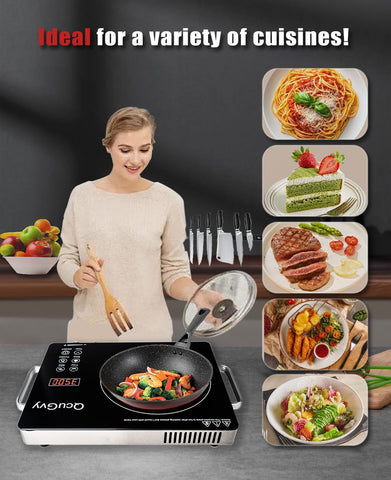 QcuGvy infrared burner compact design fits small kitchens
