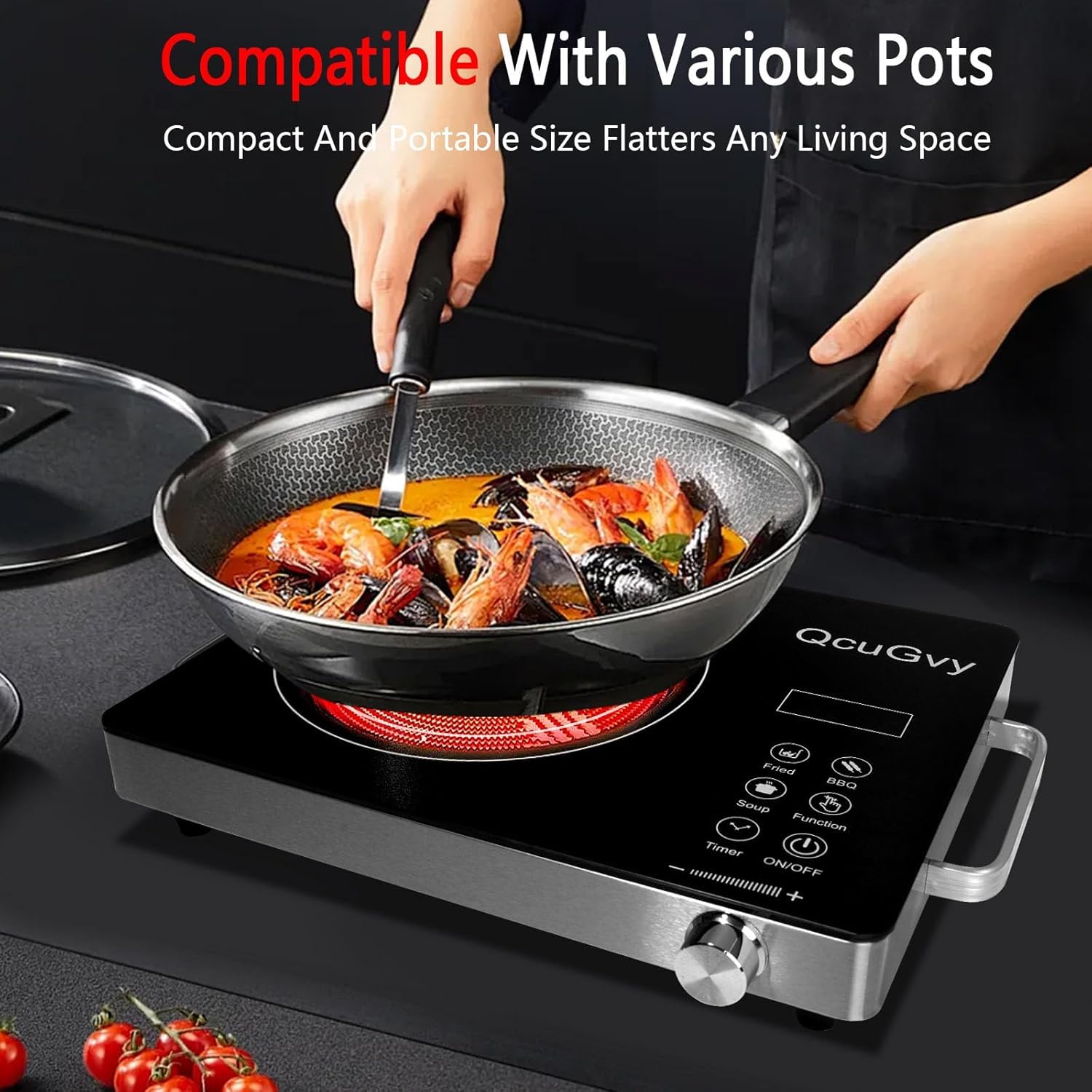 QcuGvy infrared burner removable panel allows quick maintenance
