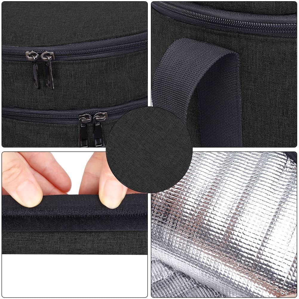 QCWN insulated carrier lined with aluminum foil to maintain food temperature.