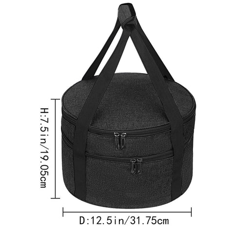 QCWN pie carrier holding two pies, spacious capacity for gatherings.