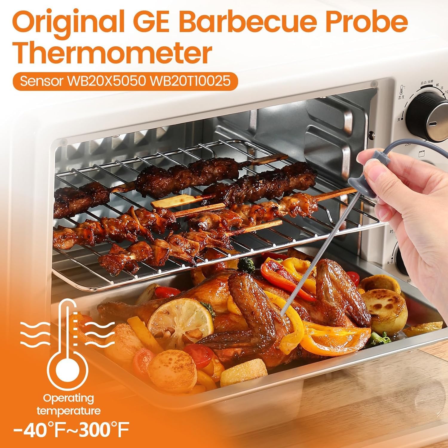 QDYXPXWH meat probe for quick temperature detection in ovens
