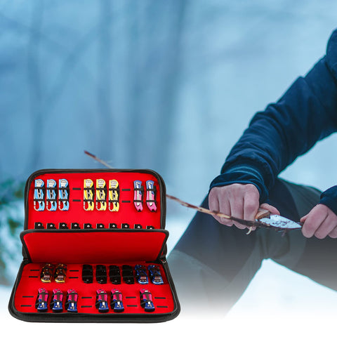 QEES sturdy construction supports diverse knife collection for daily use